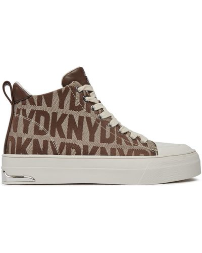 DKNY Sneakers Aus Stoff Yaser K1491518 - Braun