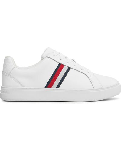 Tommy Hilfiger Sneakers Essential Court Sneaker Stripes Fw0Fw07779 Weiß
