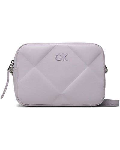Calvin Klein Handtasche re-lock quilt camera bag k60k610767 vdq - Lila