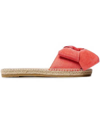 Manebí Espadrilles Sandals With Bow R 3.3 J0 Apricot Suede - Rot