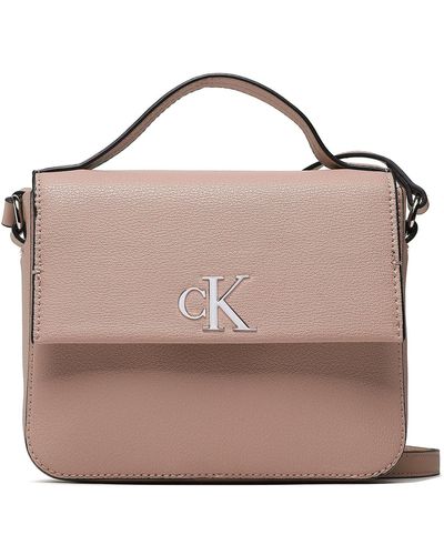 Calvin Klein Handtasche minimal monogram boxy flap cb19 k60k610330 tqu - Pink