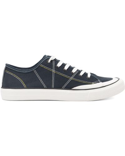 Lanetti Sneakers aus stoff s23v013a-1 navy - Blau