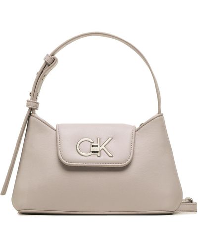 Calvin Klein Handtasche re-lock crossbody w/flap sm k60k610770 vdq - Grau