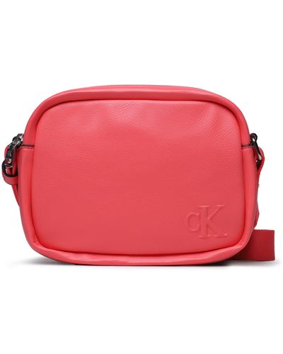 Calvin Klein Handtasche ultralight dblzip camera bag21 pu k60k610326 tco - Rot