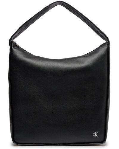 Calvin Klein Handtasche block shopper38 pu k60k611469 black beh - Schwarz