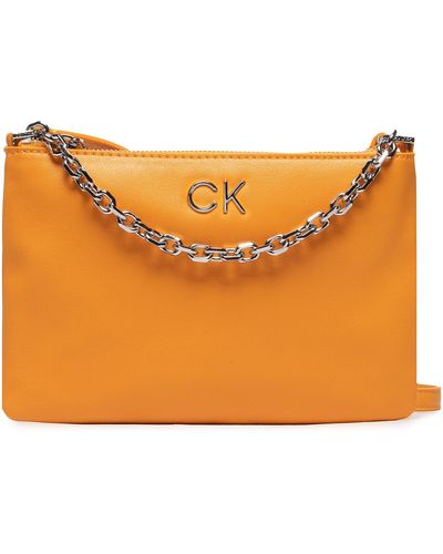 Calvin Klein Handtasche re lock ew crossbody w chain k60k609115 flash scd - Orange