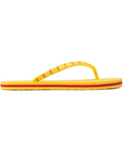 Tommy Hilfiger Zehentrenner essential beach sandal fw0fw07141 yellow zgs - Gelb