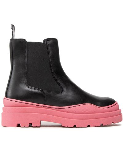 Bianco Klassische stiefeletten 11300006 black/pink - Braun