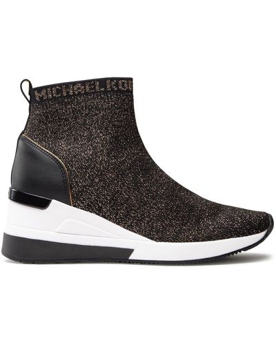 MICHAEL Michael Kors Sneakers skyler bootie 43f3skfe5m black/bronze - Braun