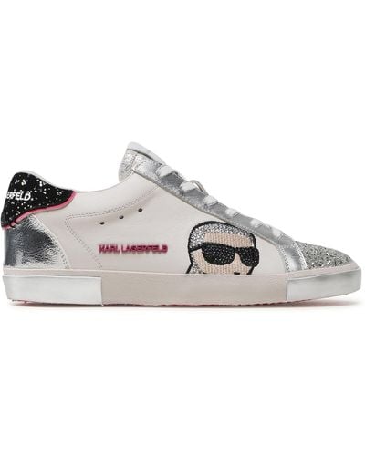 Karl Lagerfeld Sneakers Kl60136F Weiß - Grau