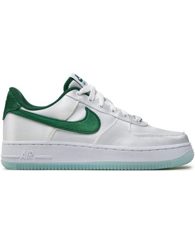 Nike Schuhe air force 1 '07 ess snkr dx6541 101 white/sport green/sport green - Blau