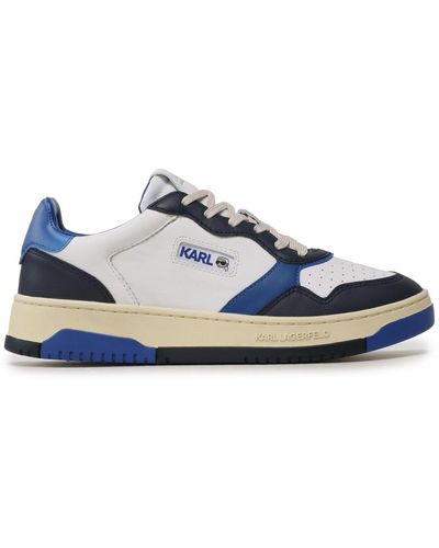 Karl Lagerfeld Sneakers Kl53021 Weiß - Blau