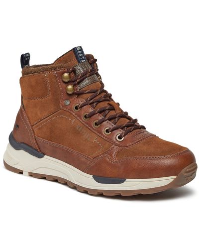 Mustang Schnürstiefeletten 4186502 cognac 307 - Braun