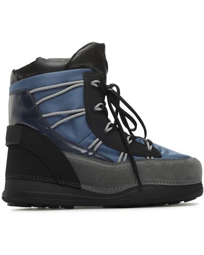 Herren Navy Stiefel