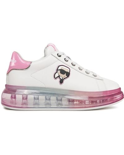 Karl Lagerfeld Sneakers Kl62630N Weiß - Pink
