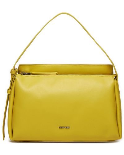 Calvin Klein Handtasche gracie shoulder bag k60k611661 acacia laf - Gelb
