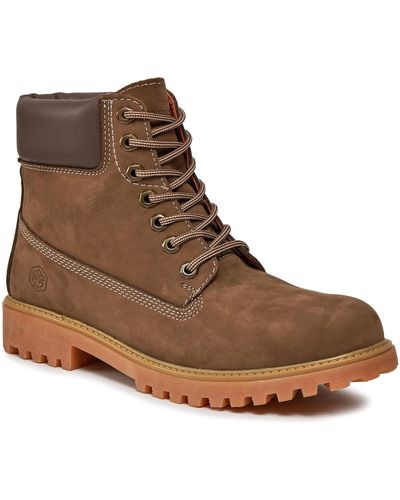 Lumberjack Schnürstiefeletten river sm00101-034-d01 antelope ce035 - Braun