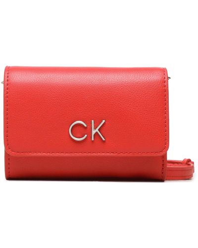 Calvin Klein Handtasche re-lock trifold sm w/strap k60k611010 xad - Rot