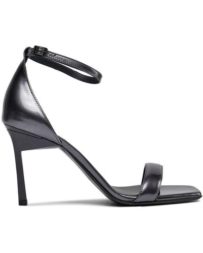 Calvin Klein Sandalen Geo Stil Square Sandal 90-Pearl Hw0Hw01993 Petrol 01Q - Mettallic