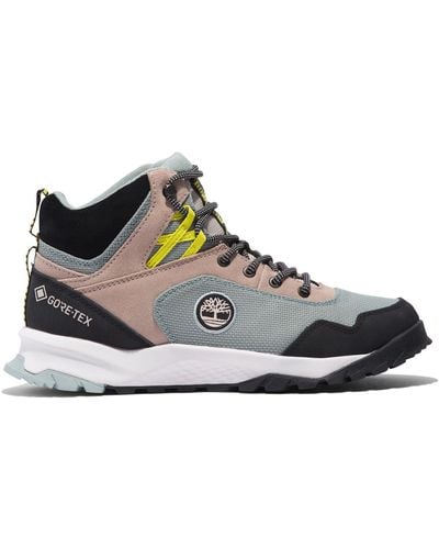 Timberland Trekkingschuhe lincoln peak mid gtx gore-tex tb0a642gk511 light taupe suede - Blau