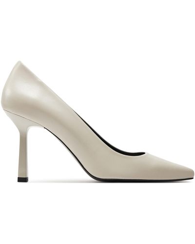 HUGO High heels katniss pump90 na 50504354 beige 102 - Weiß