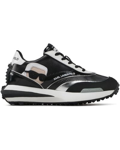 Karl Lagerfeld Sneakers kl62930n black lthr/suede - Schwarz