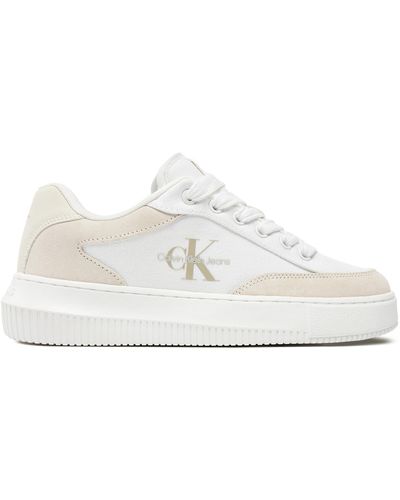 Calvin Klein Sneakers Chunky Cupsole Lace Skater Btw Yw0Yw01452 Weiß