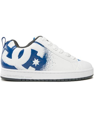Dc Sneakers Court Graffik 300529 Weiß - Blau