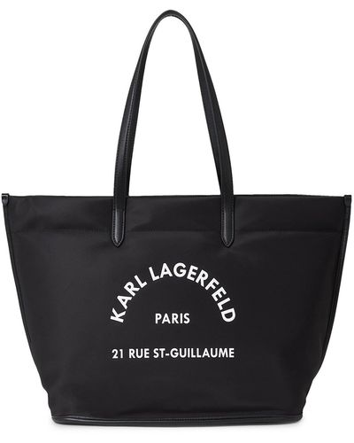 Karl Lagerfeld Schwarze polyurethan shopper
