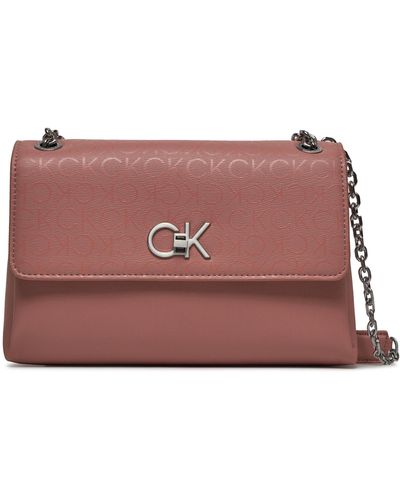 Calvin Klein Handtasche Re-Lock Ew Conv Xbody_Epi Mono K60K611564 Ash Rose Mono Vb8 - Lila