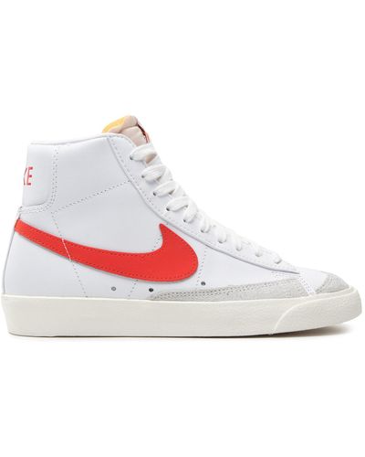 Nike Schuhe w blazer '77 cz1055 101 white/habanero red/sail - Weiß