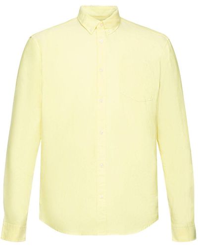 Esprit Overhemd Met Buttondownkraag - Geel
