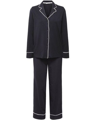 Esprit Pyjama en jersey de coupe longue - Noir
