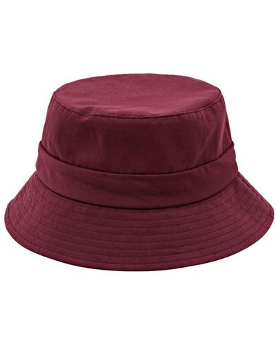 Esprit Twill Bucket Hat Met Strikkoord - Rood