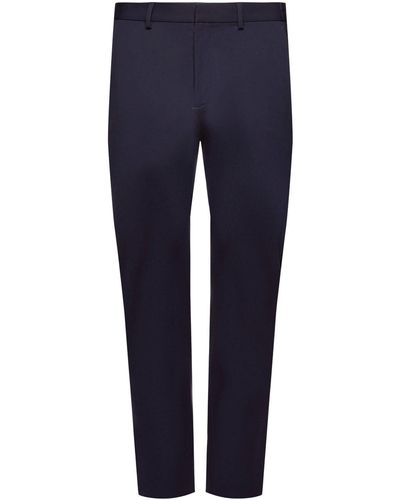 Esprit Pantalon Van Piqué-jersey - Blauw