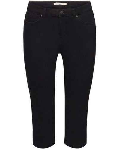 Esprit Mid Rise Capri Jeans - Zwart
