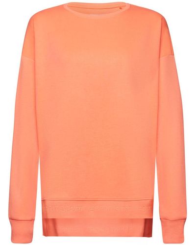 Esprit Fleece Sweatshirt Met Logo - Oranje