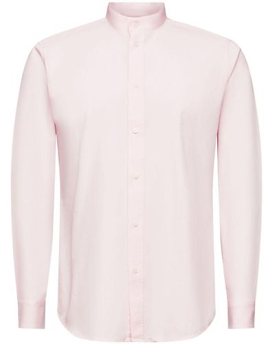 Esprit Overhemd Met Opstaande Kraag - Roze
