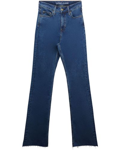 Esprit Ultra High-rise Bootcut Jeans - Blauw