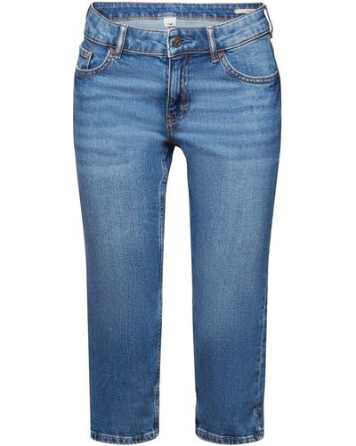 Esprit Mid Rise Capri Jeans - Blauw