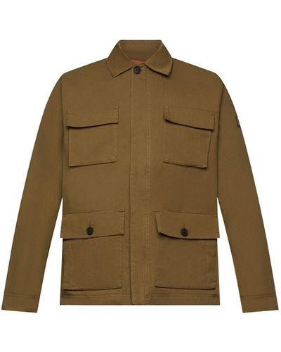 Esprit Veste militaire en coton mélangé - Vert