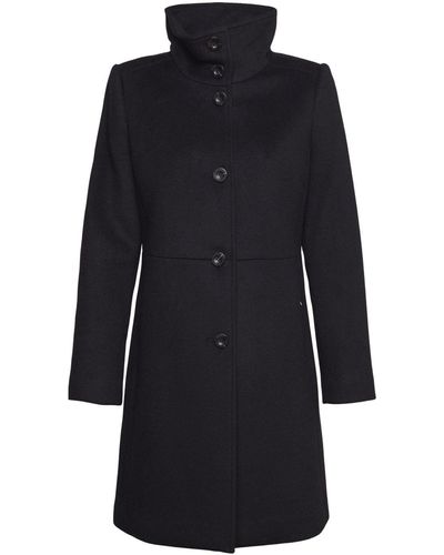 Esprit Manteau à teneur en laine - Noir