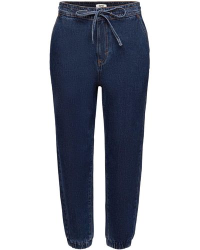 Esprit 7/8- Denim-Jeans im Jogger-Style - Blau