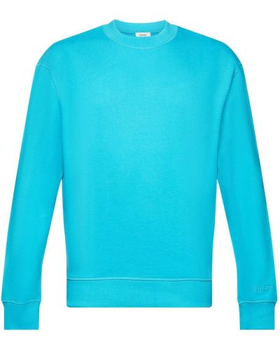 Esprit Sweatshirt Met Geborduurd Mouwlogo - Blauw