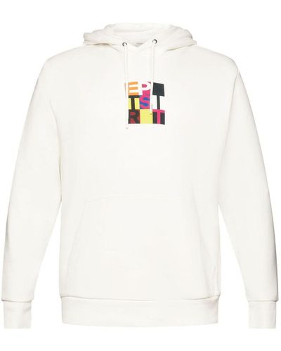 Esprit Hoodie Met Logoprint - Wit