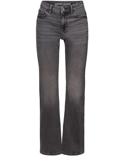 Esprit Bootcut-Jeans mit mittelhohem Bund - Grau