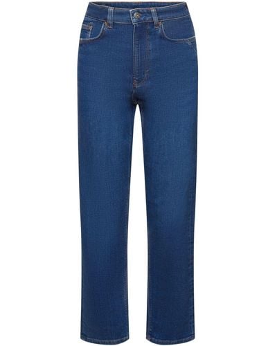 Esprit 7/8- High-Rise-Jeans im Dad Fit - Blau