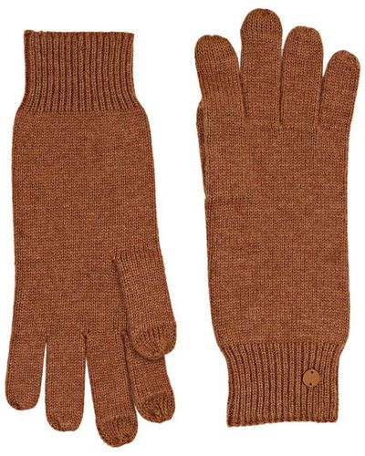 Esprit Handschoenen Van Een Ribbreisel - Bruin