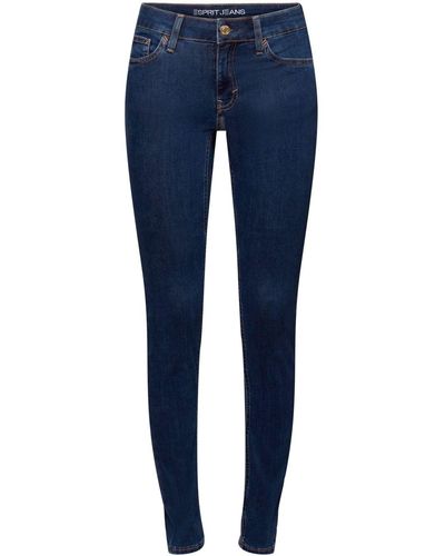 Esprit Mid Rise Skinny Jeans - Blauw