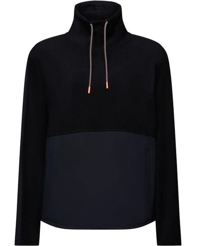 Esprit Sportief Sweatshirt Van Fleece - Zwart